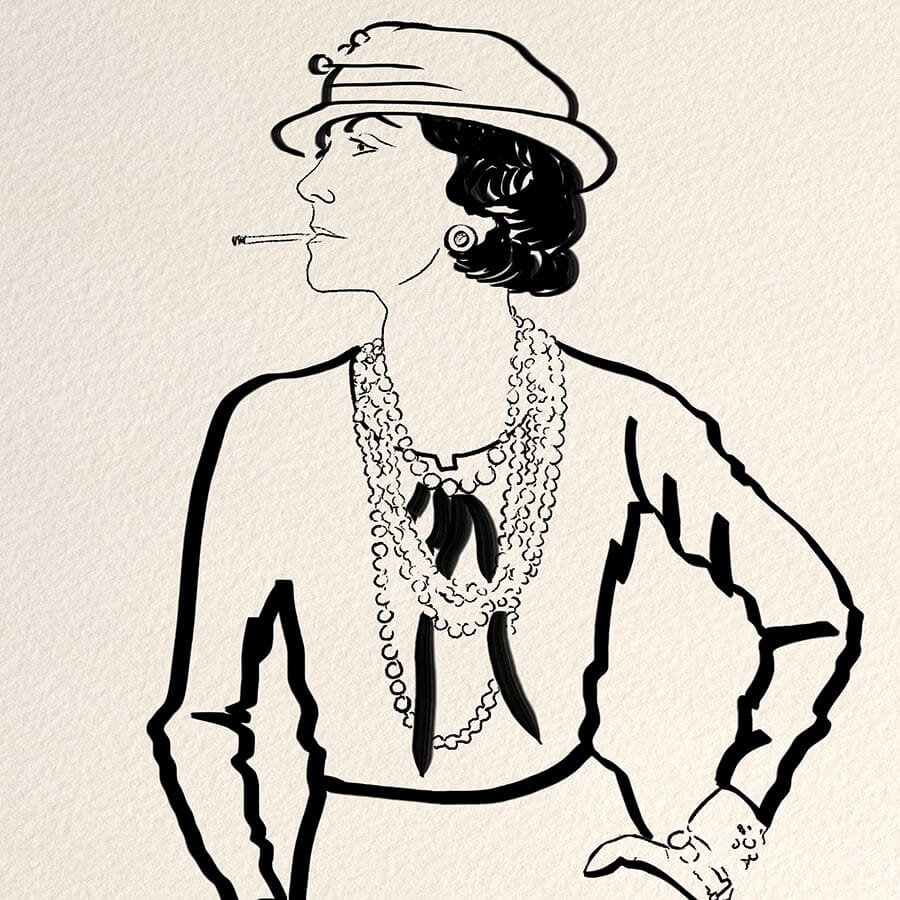 Paris Shopping Coco Chanel Store Illustration · Creative Fabrica